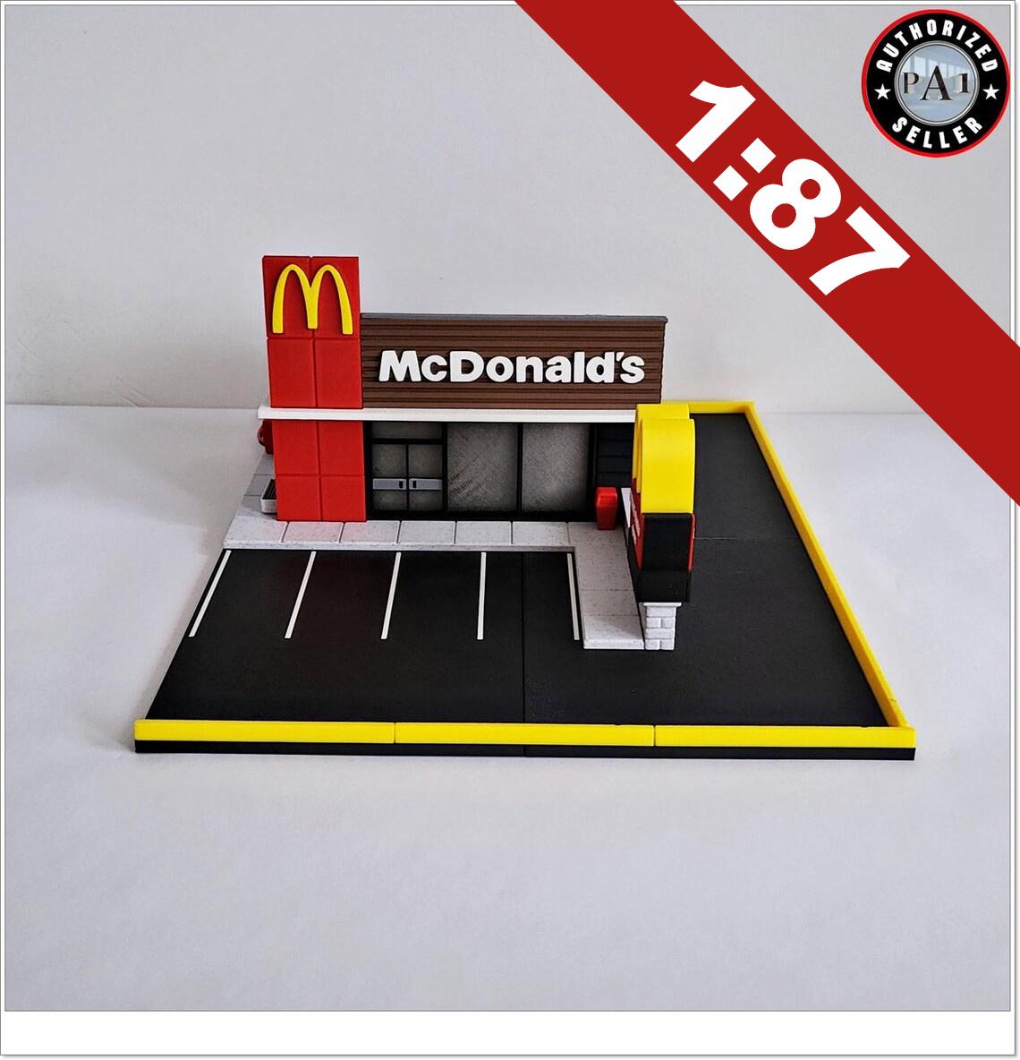 マクドナルド ジオラマキット - ミニチュアアートワーク、ダイキャスト