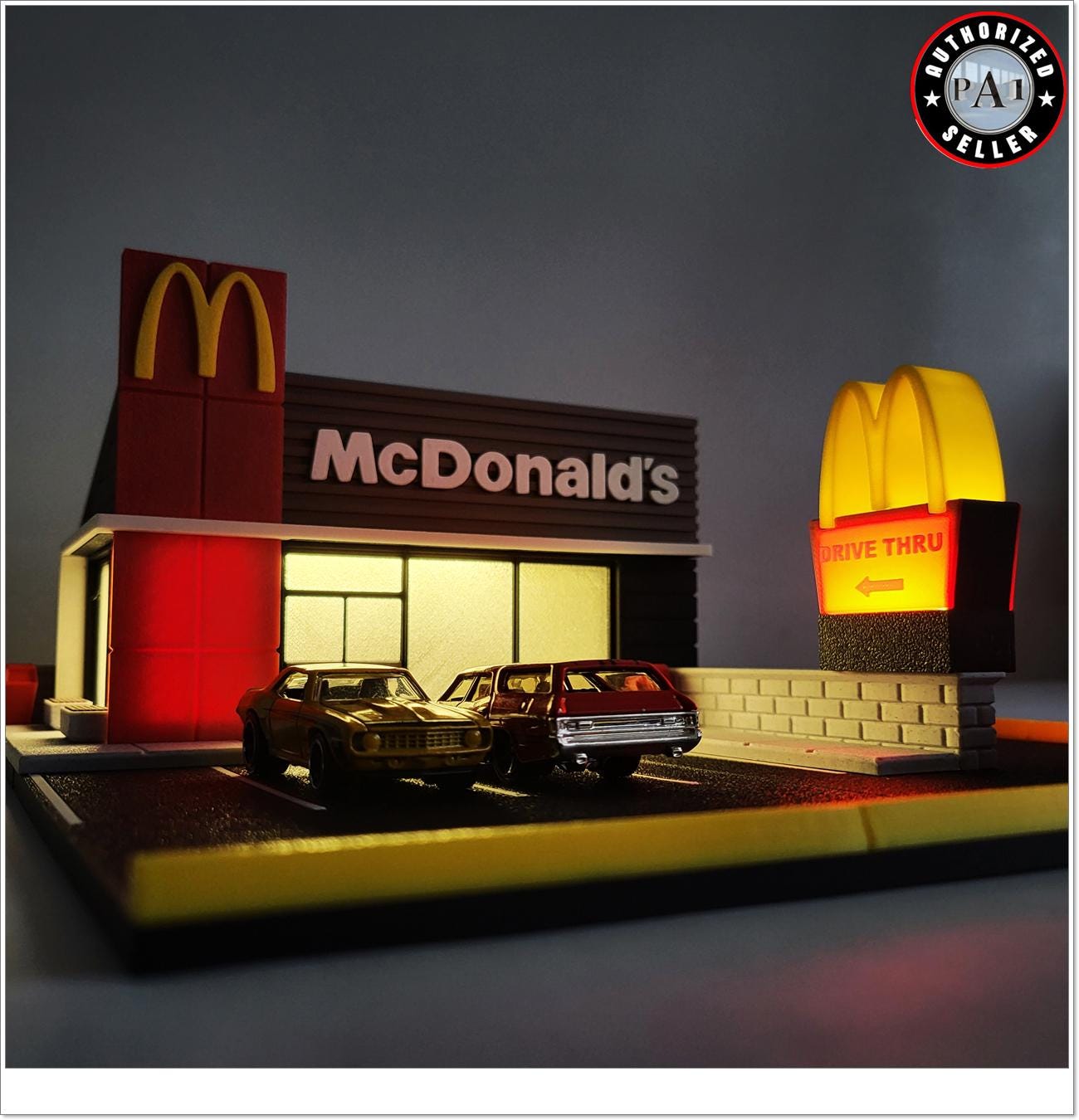 マクドナルド ジオラマキット - ミニチュアアートワーク、ダイキャスト