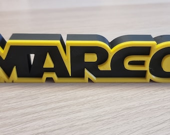 Personalized Star Wars Inspired Nameplate - Desk Display - Gamer Sign - Personalized 3D-0006