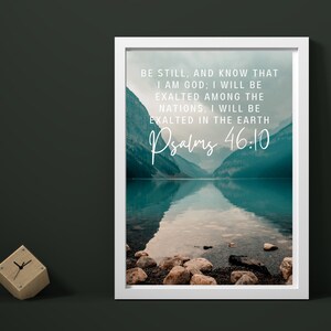 Psalms 46:10 posts/Poster print