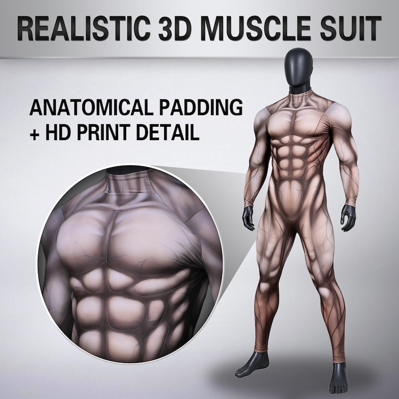 Realistic Muscle Suit - Etsy
