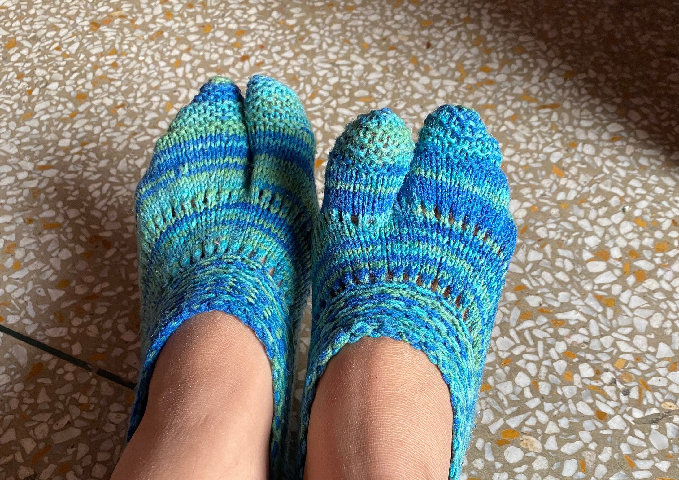 Multicolor Handmade Woolen Socks for Women, Free Size -  Canada