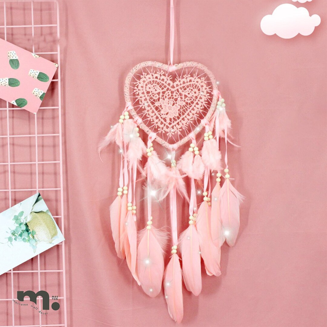 Buy Dreamcatcher Heart Hanging Over the Bed Large Dream Catcher Online