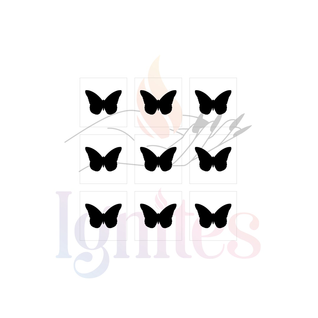 Butterfly Stencil Airbrush Nail Stencils Etsy