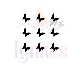 Butterfly Stencils - Airbrush Nail Stencils