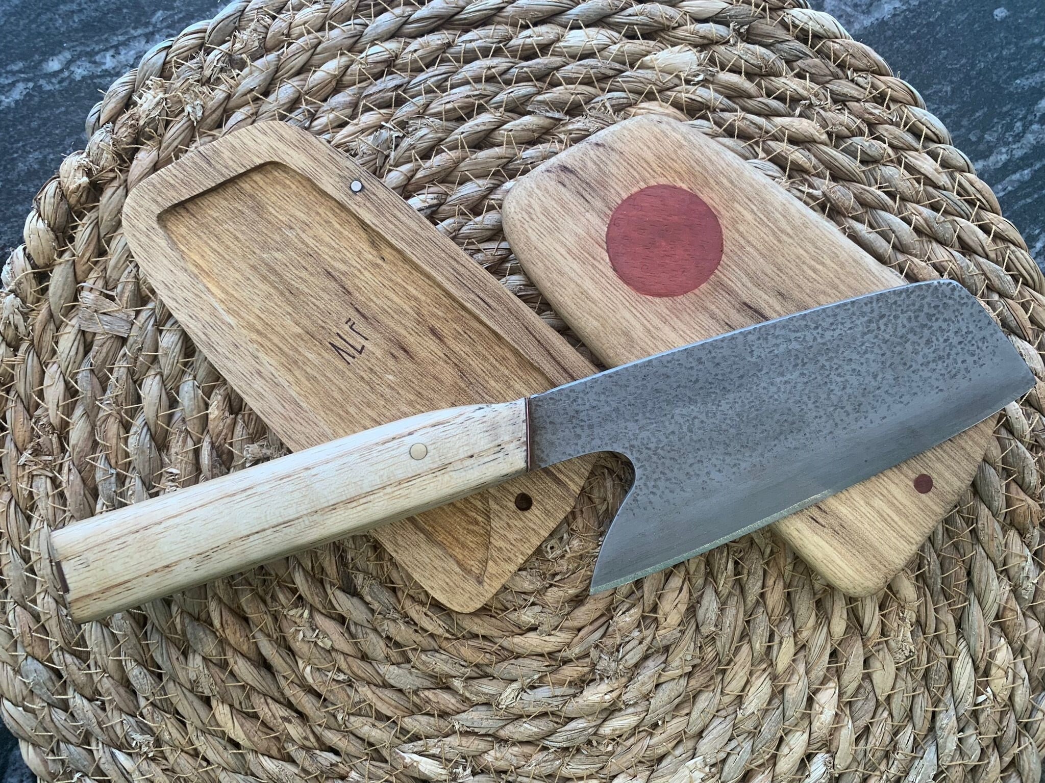 Handmade Japanese Nakiri Knife Razor Sharp Cutting - Jayger