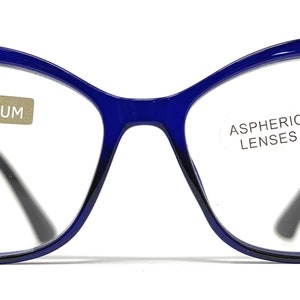 Reading Glasses Exclusive Model Vintage PERL Blue for Women Fashion Pharmacy Quality