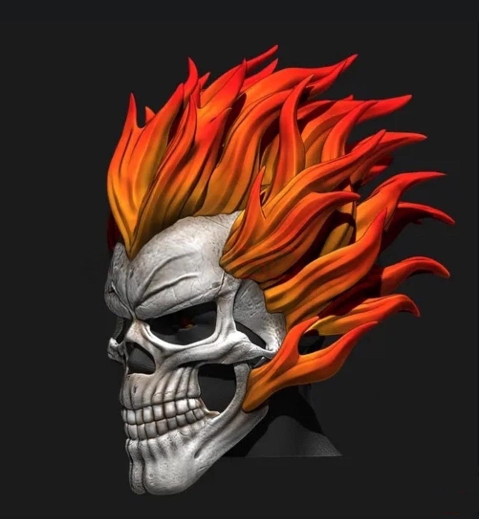 Ghost Rider Helmet STL COSPLAY - Etsy