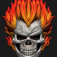 King of Hell Ghost Rider - Etsy