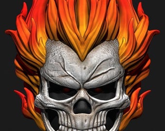 Ghost Rider Helmet 3D Model Stl File - Etsy UK