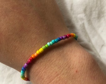 Pearl bracelet Rainbow/ Rainbow/ Pride