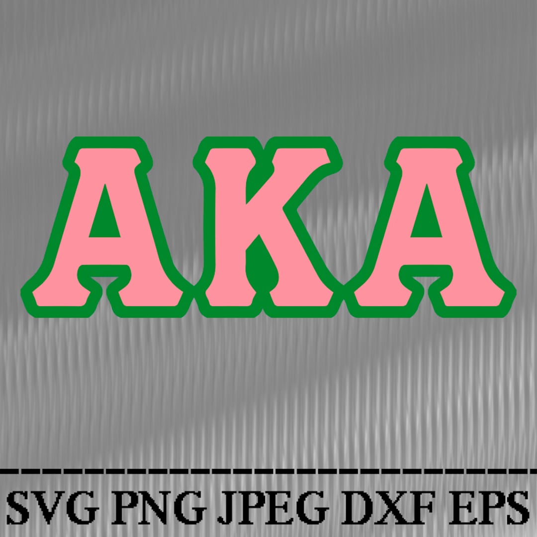 Aka Letters Svg Dxf PNG JPEG EPS Cameo Cricut Design Template - Etsy
