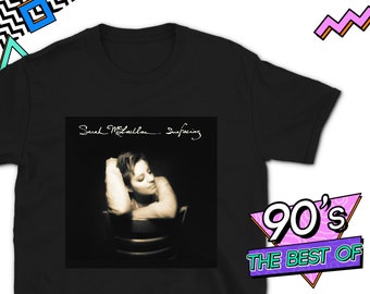 SARAH MCLACHLAN, SURFACING - T-Shirt Unisex Pop Kanada Kanadische Sängerin Rock Zeitgenössisch 90er 00er Nostalgie Konzert Rare Original Cover