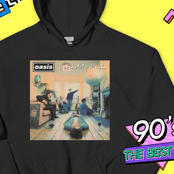 OASIS, CERTAINEMENT PEUT-ÊTRE - Sweat à capuche unisexe groupe de rock anglais Royaume-Uni des années 80, 90, 00s, couverture originale, rare, album, affiche, rétro, classique, oldies, homme femme