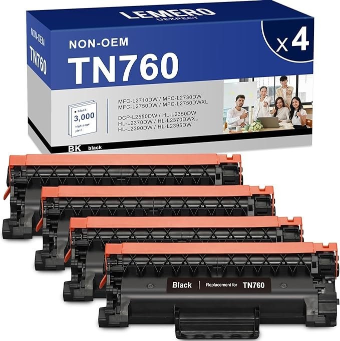 Brother TN-760 / TN760 -XL- Noir