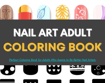Nail Art Coloring Book - Etsy