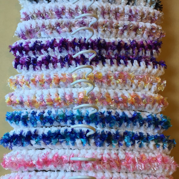 12 Hand Crocheted Padded Covered Coat Hangers