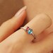 Custom Birthstone Ring, Colorful Birthstone Ring, Personalised Ring ...
