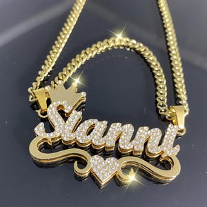Custom Diamond Name Necklace: Personalized Bling Jewelry