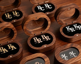 Custom Initial Cufflinks: Personalized Name Cufflinks Men, Handmade Weddings Jewelry for Father Groom Groomsmen