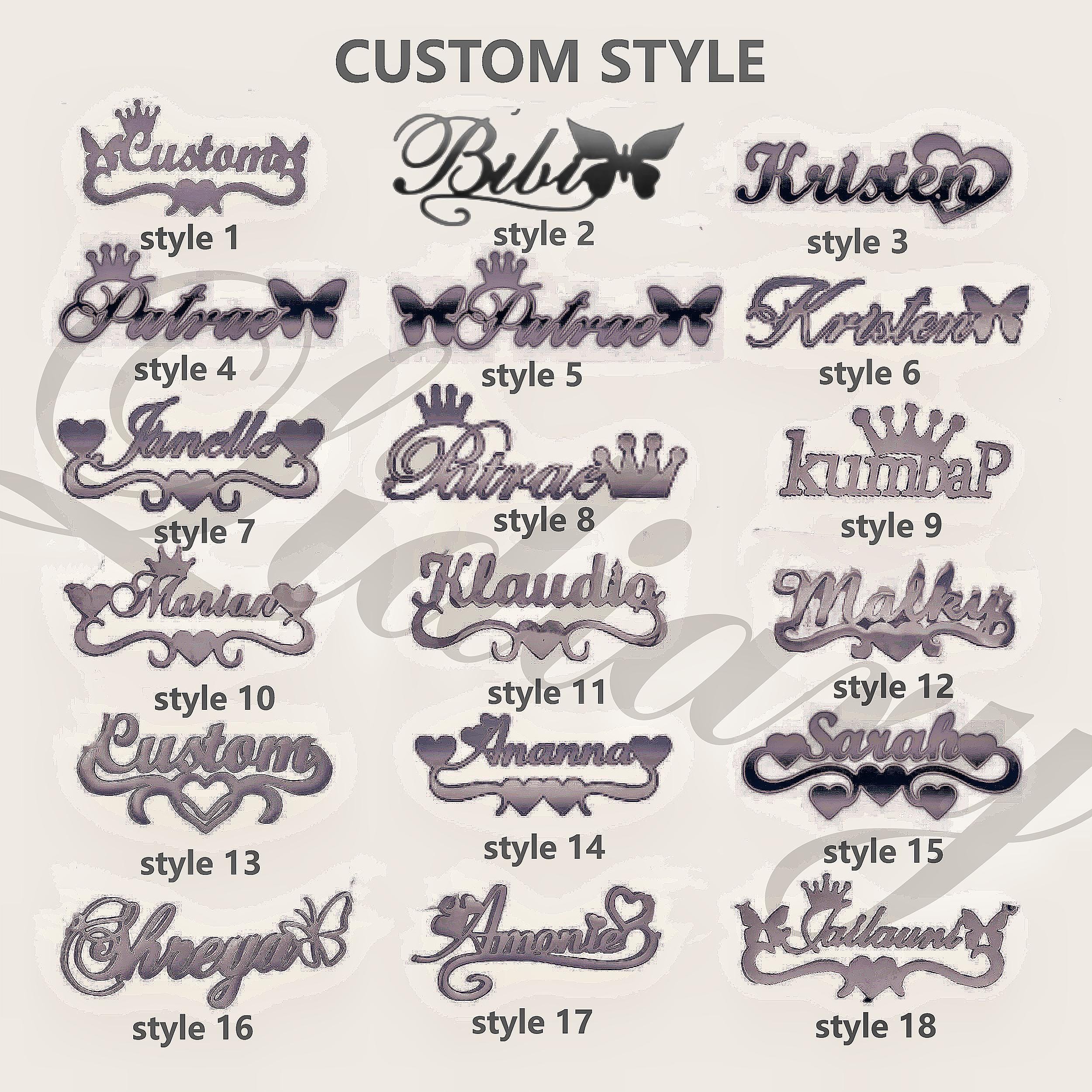 Custom Diamond Name Necklace: Personalized Bling Jewelry - Etsy