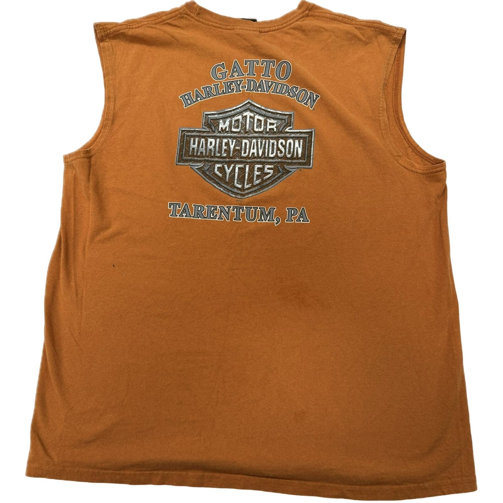 Vintage Harley Davidson Logo Biker Tarentum Pennsylvania Vacation Tank