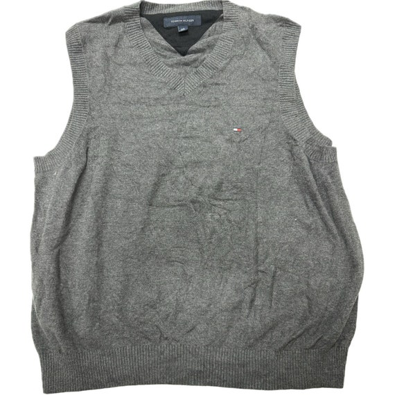 Vintage Tommy Hilfiger Knit Crewneck Sweater Vest… - image 1