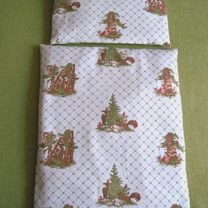 Doll bedding for doll bed, doll pram and doll cradle 22 x 29, 33 x 42 cm