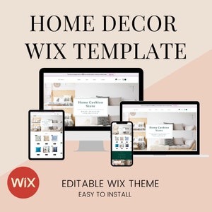 Wix Interior Design template - wix website - wix theme and wix design for online shop