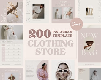 200 modelli di moda per Instagram: marchio di abbigliamento Canva Social Media