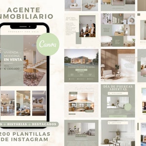 200 Plantillas de Instagram para Agentes Inmobiliarios | Plantilla Canva para Instagram para Agentes y Agencias Inmobiliarias