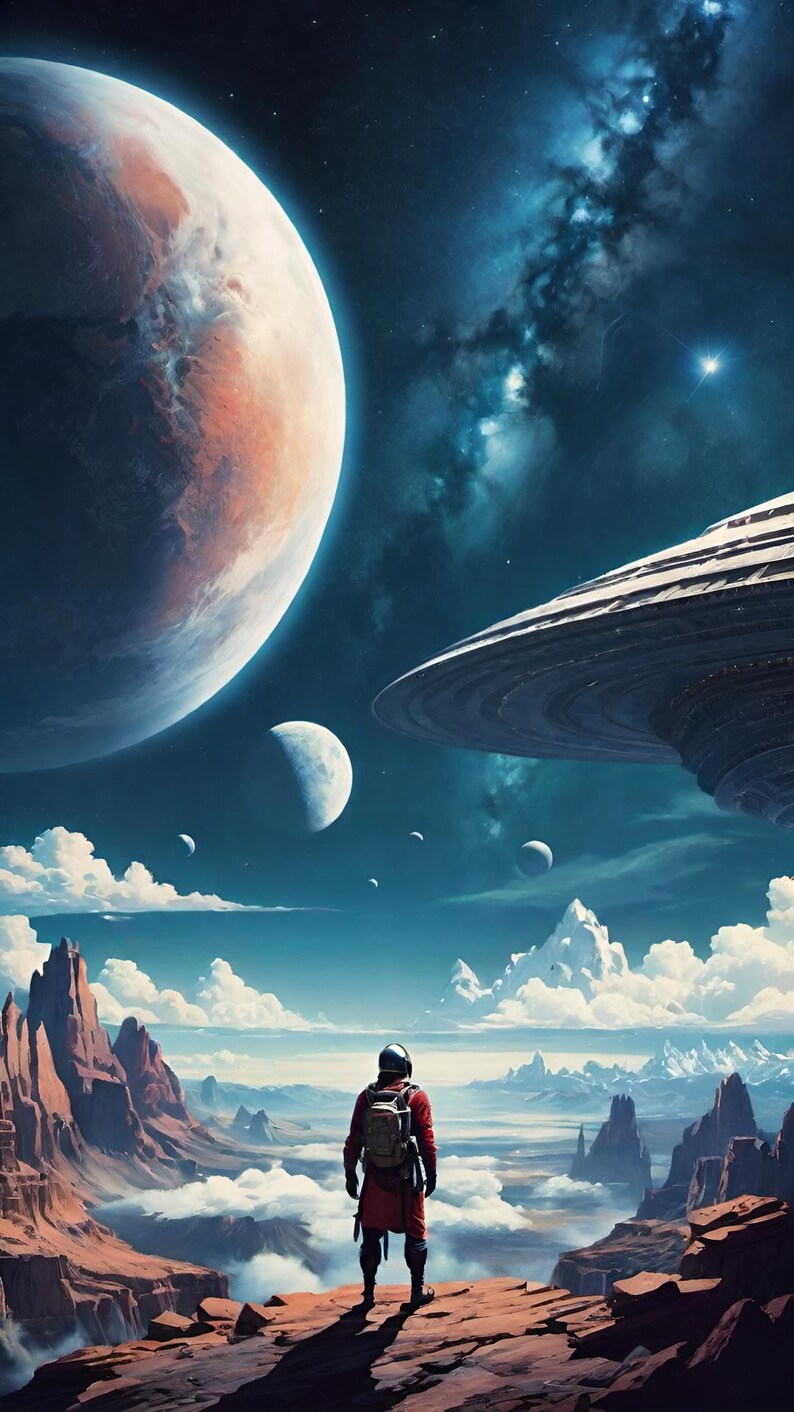 Fantasy Space Art Surreal Sci fi Wall Decor Floating Castle fantasy-space-art-surreal-sci-fi-wall-decor-floating-castle