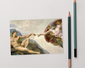 Michelangelo's The Creation of Adam (circa 1511) Postcard
