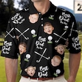 Best Dad By Par Best Gift For Dad - Personalized Photo Polo Shirt, Father's Day Gift, Golf Gift, Golf Lover Gift For Men Dad Father Grandpa product logo