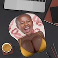 Custom Face Funny 3D Mouse Pad With Wrist Rest, For Couple, Coworker Troll, Personalized Gaming Play Mat Gift, Anniversary Gift For Husband product logo