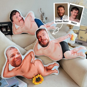 Custom Face Photo Pillow: Funny 3D Home Decor Gift