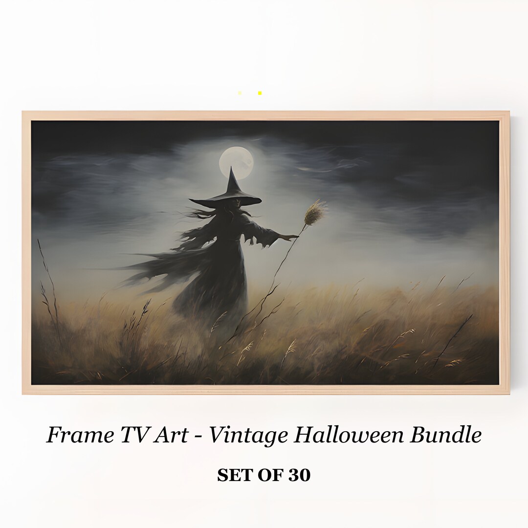Samsung Frame Tv Art Halloween Frame Tv Art Frame Tv Etsy