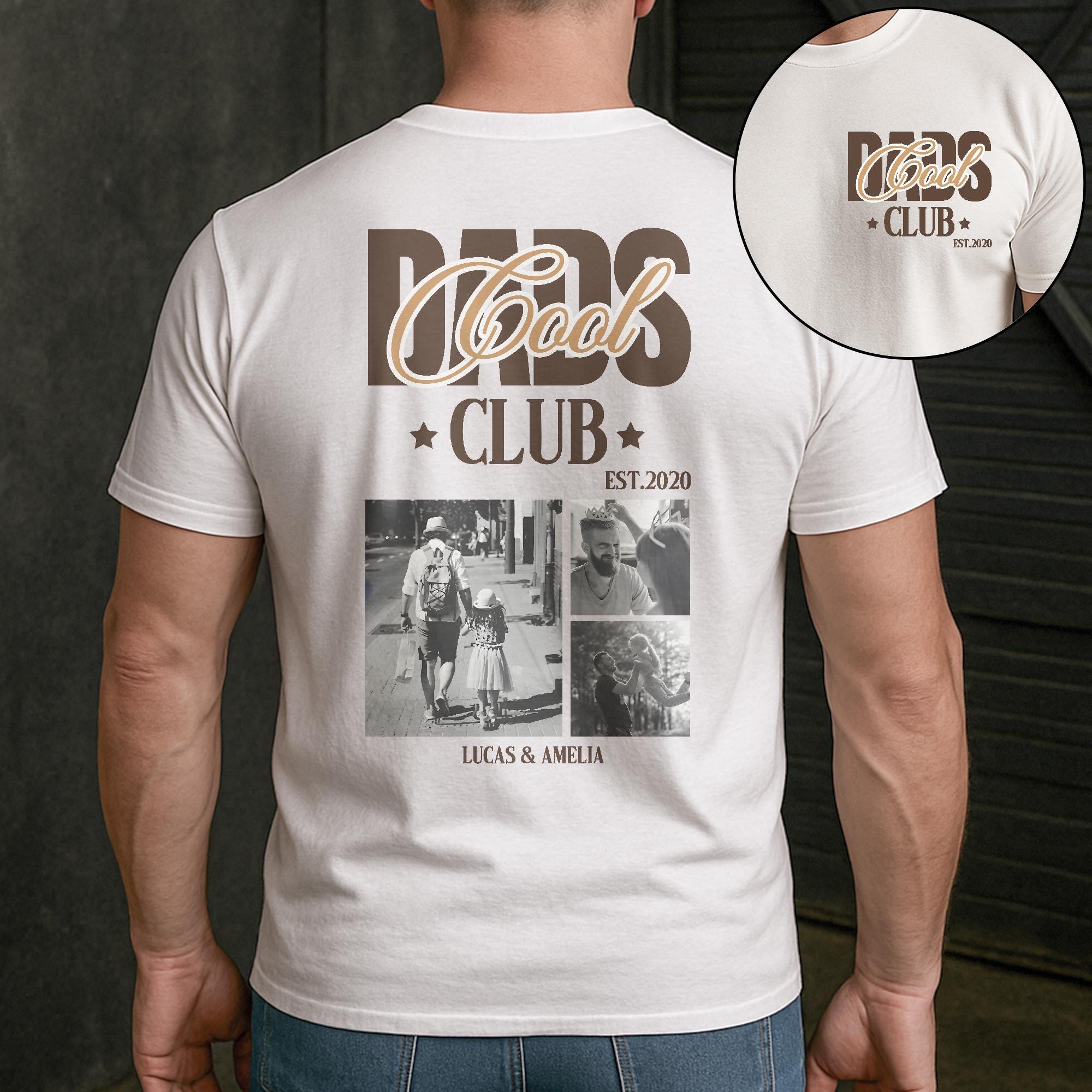 Custom Cool Dad Club Photo Shirt, Dad Gift Custom, Father's Day T-shirt ...