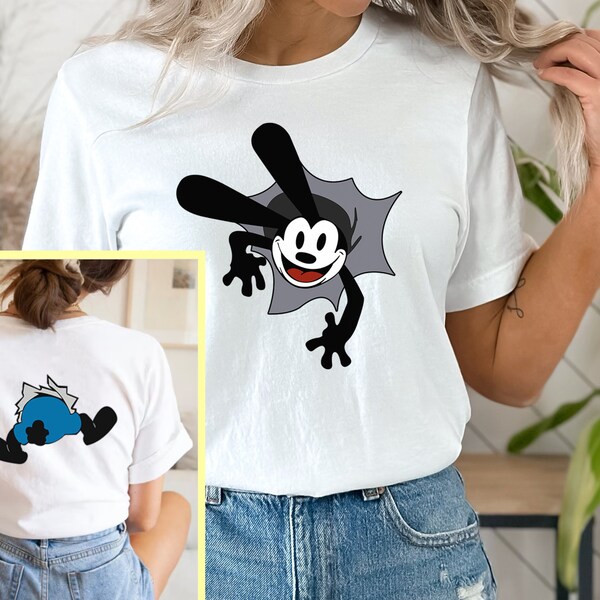 Oswald Shirt, 2 Side Oswald Shirt, Disney Oswald Shirt, The Lucky Rabbit, Oswald Lucky Bunny, Oswald Fan Gift