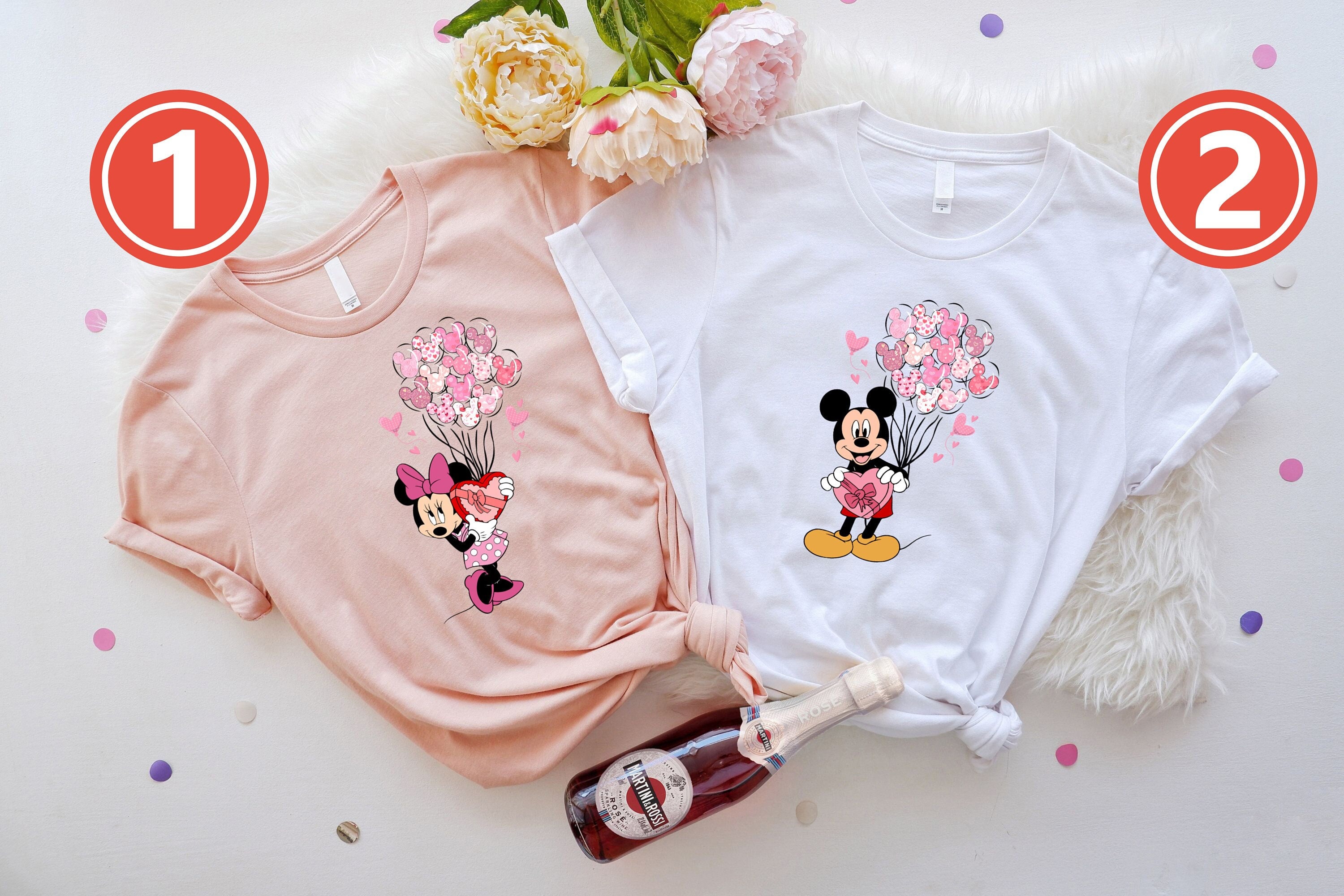 Discover Mickey and Minnie Valentine, Disney Valentine's Day T-Shirt