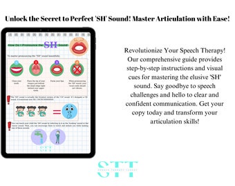 SH Sound Articulation Worksheets | Speech Therapy SLP Printables (Digital Download)