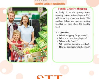 WH Question Cards for Speech Therapy | Language Development Flashcards (Digital Download)