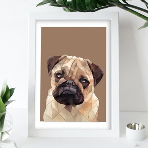 Dog portrait drawing gift, Pet portrait from photo, pet owner gift, Pet memorial gift, Pet first birthday, Dog painting from photo,Pet lover image 5