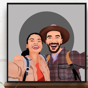 Couple Faceless portrait,Photo illustration, Custom Portrait, Personalised Portrait from photo, boyfriend gift, girlfriend gift, Digital