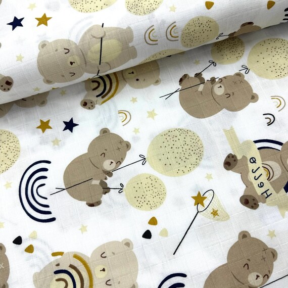 Baby muslin fabric online by the yard
