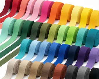 1 1/2 Inch Cotton Webbing, +26 Colors Cotton Webbing, Heavy Duty Cotton Strap for Bags, Belts, Crafting, Upholstery, DIY Sewing Supplies
