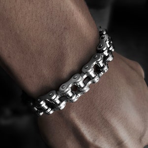 Motorcycle Chain Bracelet, cadeau voor biker, biker armband, biker chain armband, cadeau voor motorrijder, biker cadeau, cadeau voor hem haar