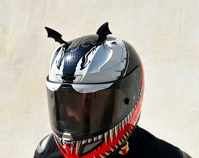 Demon Helmet Wings - Motorcycle Helmet Accessory, Devil Wings, Bat ...