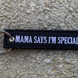 Mama Says I'm Special Motorcycle Keychain Jet Tag Key Tag Motorbike ...