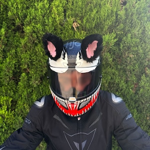 Helmet Cat Ears - Motorcycle Helmet Accessory, Cat Ears